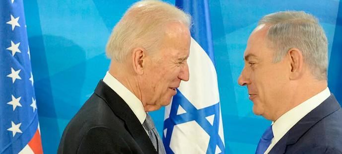 Joe Biden y Benjamín Netanyahu.