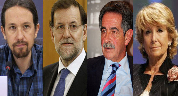 Iglesias, Rajoy, Revilla y Aguirre, los reyes indiscutibles del Twitter